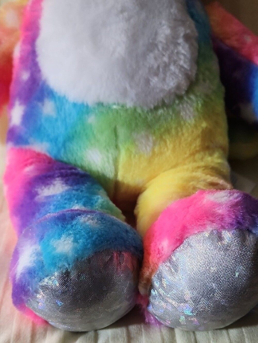 Build-A-Bear Rainbow Unicorn Cat Plush - Pink, Blue, Purple, Yellow, Green - Picture 6 of 11